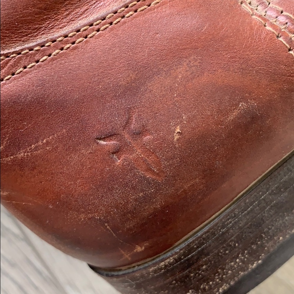 Frye Melissa Button 2 brown boots - Picture 6 of 7